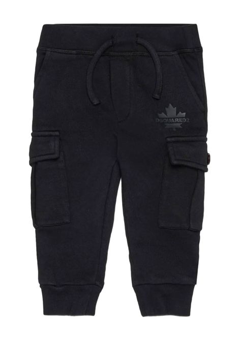 Pantalone con logo DSQUARED2 JUNIOR | DQ2868 D0AC6DQ900